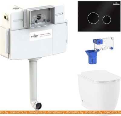 Унитаз Lavinia Boho Relfix Bell Pro 5 в 1 87060216 (черное стекло) фотография