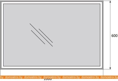 Зеркало BelBagno SPC-GRT-1000-600-LED-BTN фотография