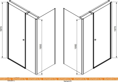 Душевой уголок Radaway Eos KDS 100x80 (37550-01-01N) фотография
