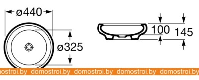 Умывальник Roca Art 44x44 (327220000) фотография