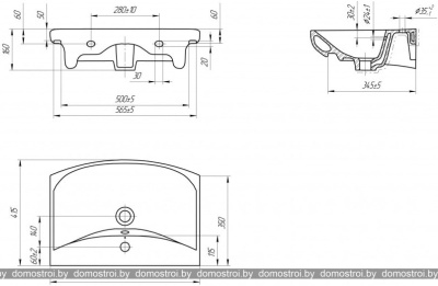 Умывальник Cersanit CARINA 60 (с пьедесталом) фотография