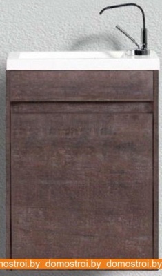 Тумба под умывальник BelBagno Pietra Mini-400-1A-SO-PT-R (правый, stone) фотография