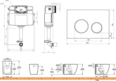 Унитаз Lavinia Boho Relfix One 5 в 1 87060222 (хром пластик) фотография