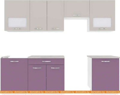 Кухня ВерсоМебель Эко-5 2.5 (виола/кашемир) фотография