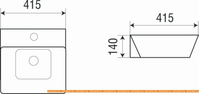 Умывальник WeltWasser Elbach 2252 фотография