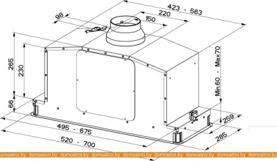 Вытяжка Faber In-Light EV8P WH Matt A70 [110.0456.218] фотография