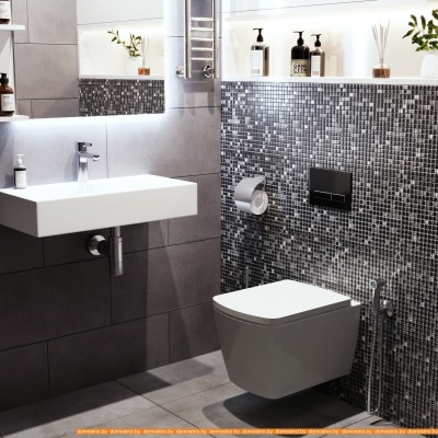 Унитаз Lavinia Boho Relfix Aveo Rimless 6 в 1 77050208 (черный пластик) фотография