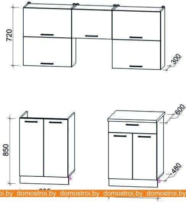 Кухня Интерлиния Мила Gloss 50-17 (ваниль/асфальт глянец) фотография