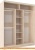 Шкаф-купе Глазов Домашний 1800 ЛДСП (ясень шимо светлый) фотография