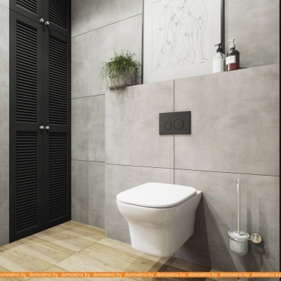 Унитаз Lavinia Boho Relfix Bristol Rimless 7 в 1 87040120 (черное стекло) фотография