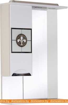 Шкаф с зеркалом Onika Флорена 62.01 (белый, левый) 206207 фотография