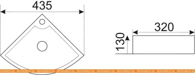 Умывальник CeramaLux N9067B фотография