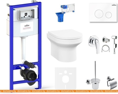 Унитаз Lavinia Boho Relfix Grance Hill Rimless 10 в 1 75110772 (белый пластик) фотография