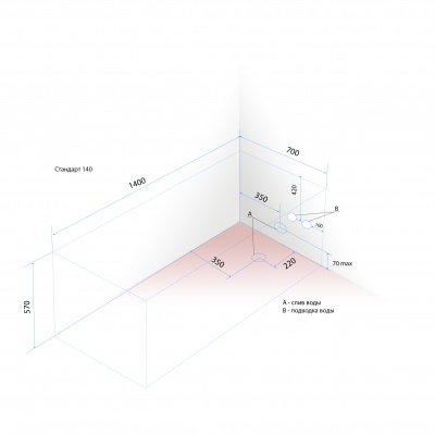 Акриловая ванна Triton Стандарт 140x70 фотография