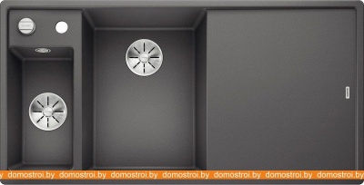 Кухонная мойка Blanco Axia III 6 S (разделочная доска из ясеня, темная скала) 524644 фотография