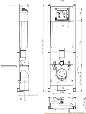 Унитаз Cersanit Leon c унитазом Delfi S-SET-DELFI-Leon-Cg-w фотография