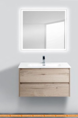Тумба под умывальник BelBagno Kraft-900-2C-SO-RGB (rovere galifax bianco) фотография