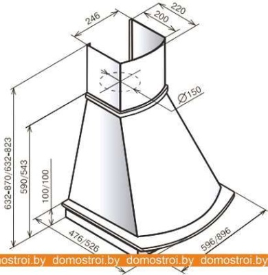 Вытяжка TEKA Mirabel 60 HP Vanilla [40495451] фотография