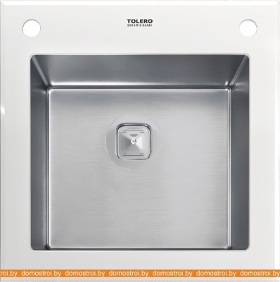 Кухонная мойка Tolero Ceramic glass TG-500 (белый) фотография