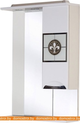 Шкаф с зеркалом Onika Флорена 62.01 (белый, правый) 206206 фотография
