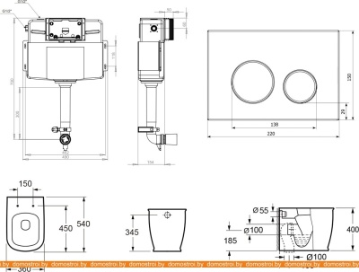 Унитаз Lavinia Boho Relfix Bell Pro 5 в 1 87551012 (черный/золотистый пластик) фотография