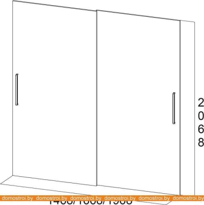 Шкаф-купе SV-Мебель №19 Волна 1.7 м (ясень анкор светлый) фотография