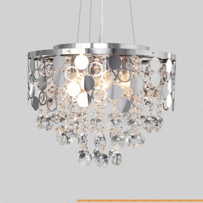 Подвесная люстра Евросвет 10114/6 (хром/прозрачный хрусталь) фотография