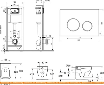 Унитаз Lavinia Boho Relfix One 7 в 1 75110064 (белый/золотистый пластик) фотография