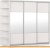 Шкаф-купе Империал Тетрис ККК 210x240 (белый жемчуг) фотография