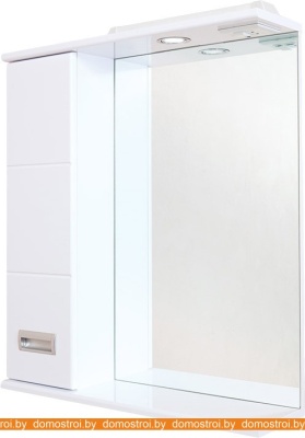Шкаф с зеркалом Onika Балтика 58.01 левый (белый) 205816 фотография