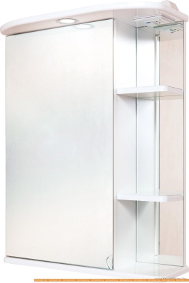 Шкаф с зеркалом Onika Карина 60.01 левый (белый) 206009 фотография