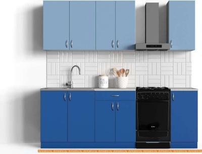 Кухня Сивирин-Компани Клео колор 1,8 (королевский синий\капри синий) фотография