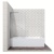 Стеклянная душевая шторка для ванны Ambassador Bath Screens 16041102  70 на 140 см фотография