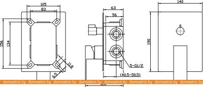 Смеситель BelBagno Romano ROM-VDI-CRM фотография