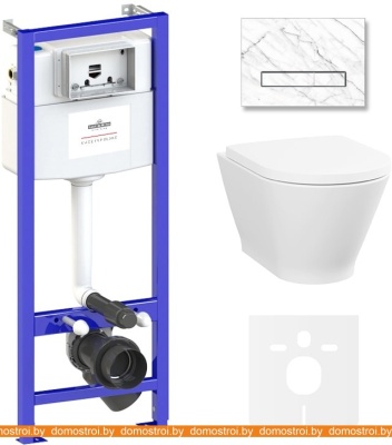 Унитаз Lavinia Boho Relfix Elegant Rimless 6 в 1 87561086 (statuary ис. камень) фотография