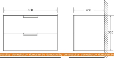 Тумба под умывальник BelBagno Leticia BB800DDAC/TO (tortora opaco) фотография