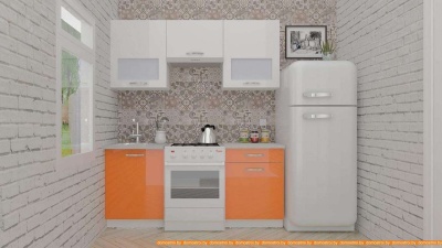 Кухня ВерсоМебель ЭкоЛайт-6 1.7 (белый/манго) фотография