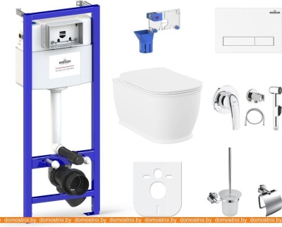 Унитаз Lavinia Boho Relfix Bell Pro Rimless 10 в 1 98010097 (белый пластик) фотография