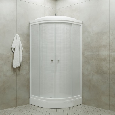 Душевая кабина Triton Стандарт А3 ДН4 100x100 белый лен фотография