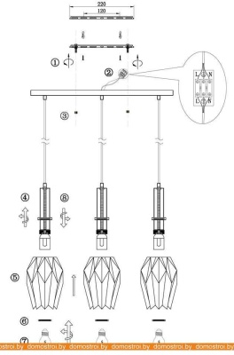 Подвесная люстра Freya Delta FR9001PL-03B фотография