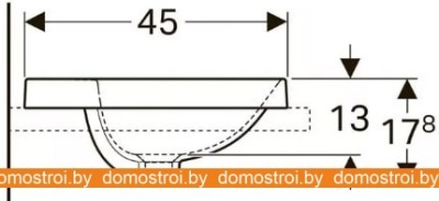 Умывальник Geberit VariForm 500.735.01.2 фотография