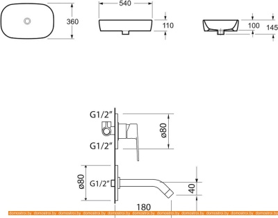Умывальник Lavinia Boho Bathroom 21510023 (раковина, Смеситель) фотография