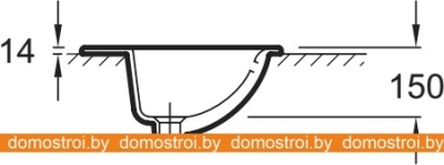 Умывальник Jacob Delafon Odeon E4155 56x43 фотография