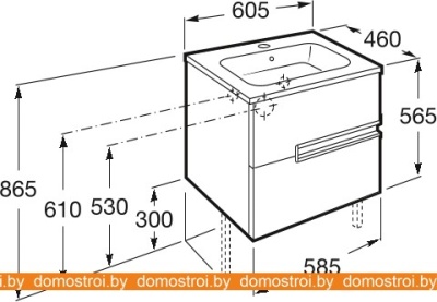 Умывальник Roca Victoria N 32799E000 фотография