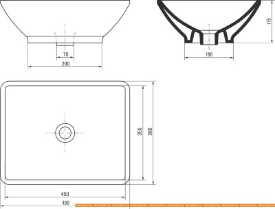 Умывальник Deante Gardenia CDG 6U5S фотография