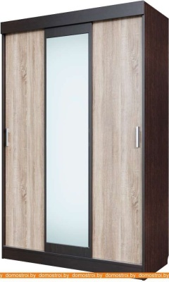 Шкаф-купе SV-Мебель Эдем 5 с зеркалом (дуб сонома/дуб венге) фотография