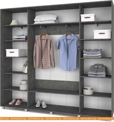 Шкаф-купе Modern Мартин М44 + М24 (камень темный) фотография