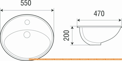 Умывальник WeltWasser Deilbach 6002 фотография
