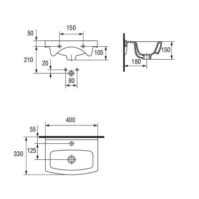 Умывальник Cersanit Cersania 40 new фотография