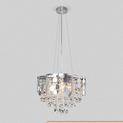 Подвесная люстра Евросвет 10114/6 (хром/прозрачный хрусталь) фотография